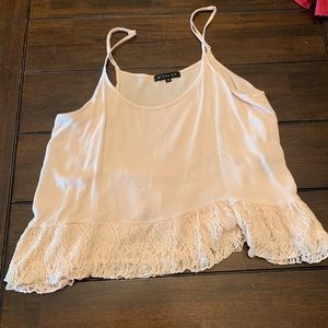 Blush pink crop top size medium